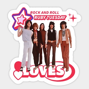 Cartoon Ruby Tuesday Sticker